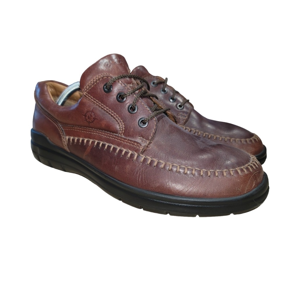 ECCO Seawalker Men's Shoes Brown Leather Runner Oxford Sz EU 44/US 10.5